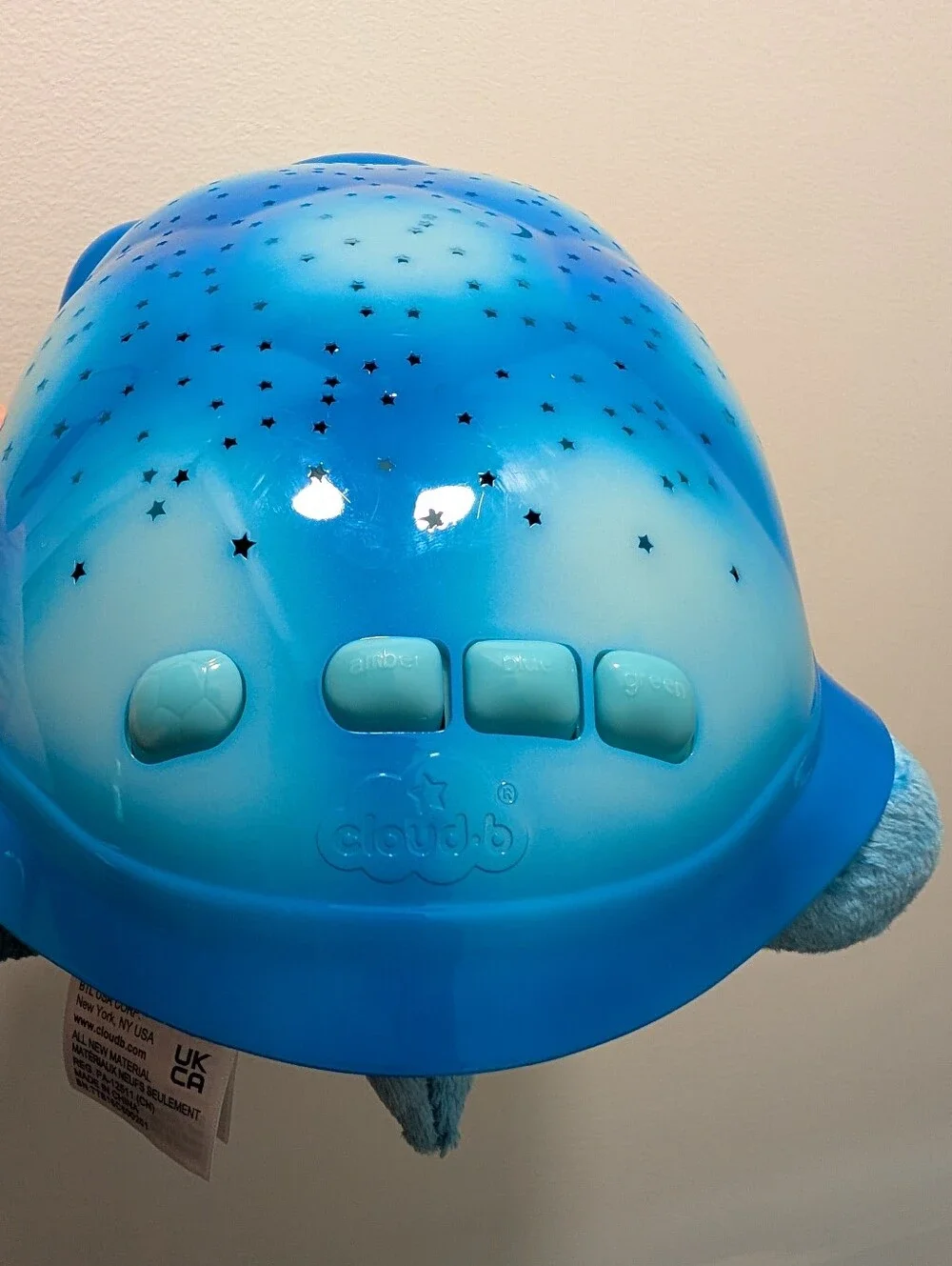 Cloud B Blue Twilight Turtle With Light Up Star Constellation